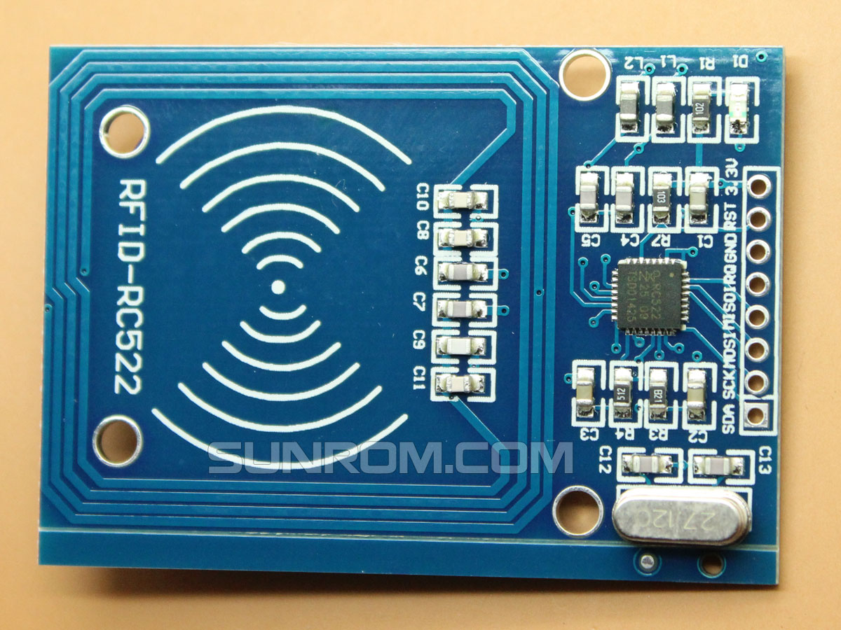RFID Reader Writer SPI Module Kit (MFRC522) with Card & Keychain for Arduino